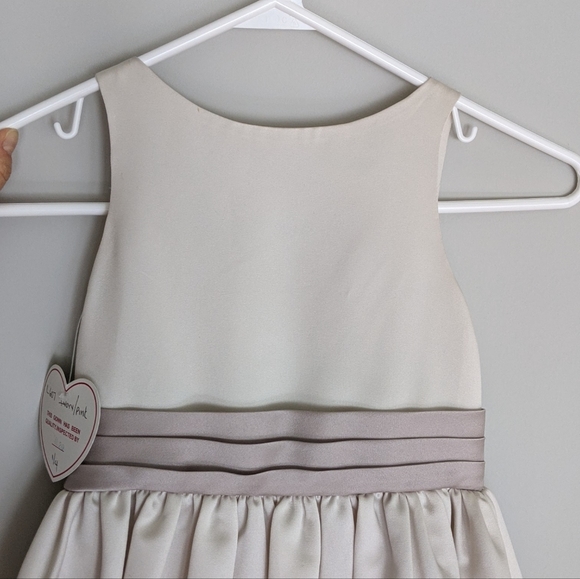 Sweet Beginnings Size 4 Girl's Formal Dress (pearl/champagne color) - Picture 2 of 10